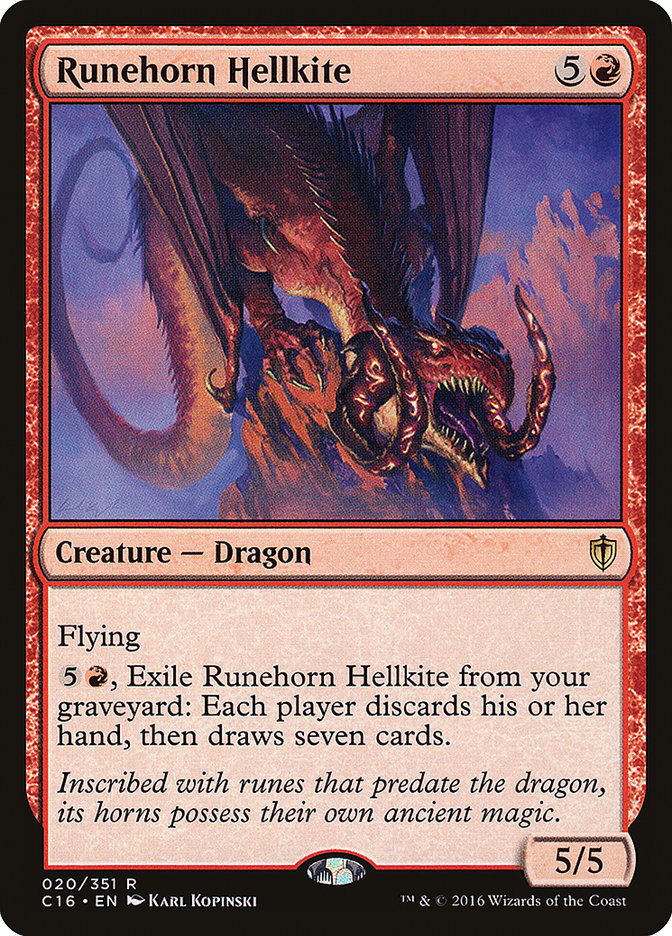 Runehorn Hellkite [Commander 2016] | Nerdhalla Games