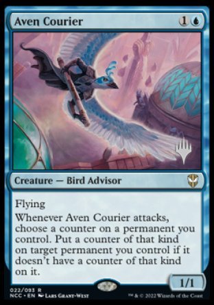 Aven Courier (Promo Pack) [Streets of New Capenna Commander Promos] | Nerdhalla Games