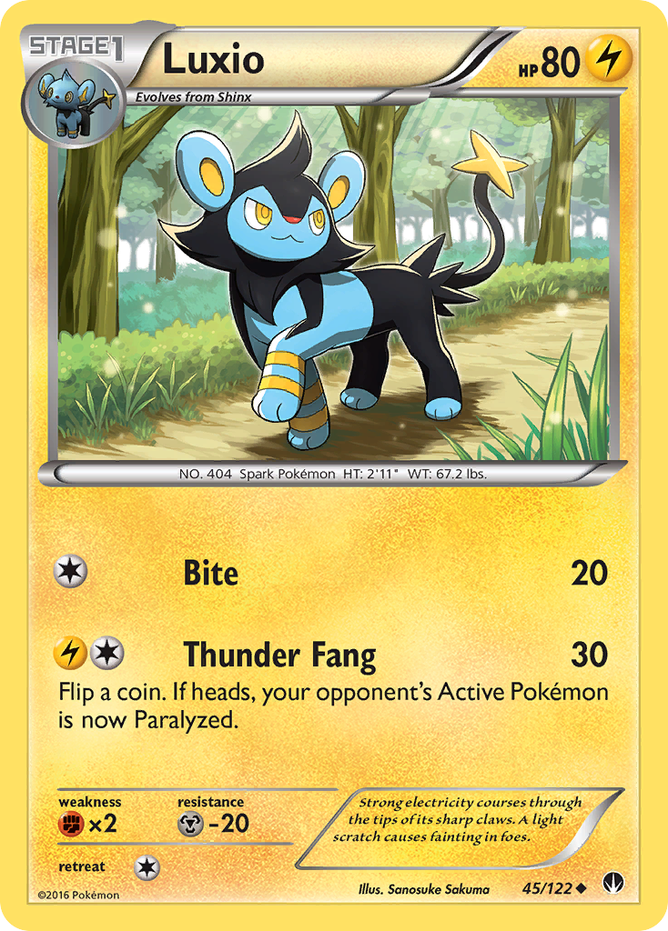 Luxio (45/122) [XY: BREAKpoint] | Nerdhalla Games