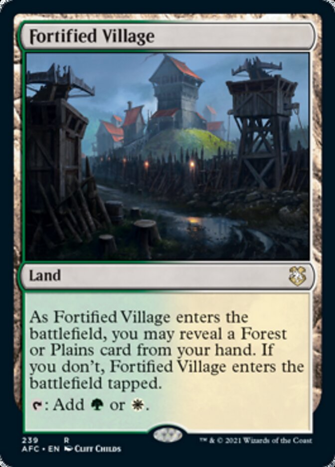 Fortified Village [Dungeons & Dragons: Adventures in the Forgotten Realms Commander] | Nerdhalla Games