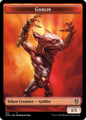 Rebel // Goblin Double-Sided Token [Phyrexia: All Will Be One Commander Tokens] | Nerdhalla Games