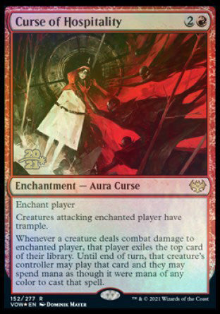 Curse of Hospitality [Innistrad: Crimson Vow Prerelease Promos] | Nerdhalla Games