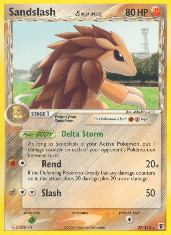 Sandslash (27/113) (Delta Species) [EX: Delta Species] | Nerdhalla Games