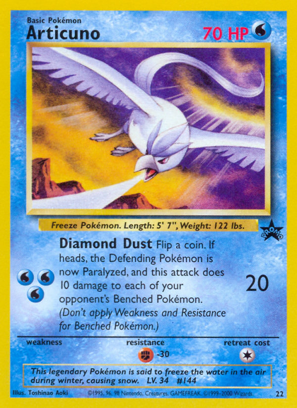 Articuno (22) [Wizards of the Coast: Black Star Promos] | Nerdhalla Games