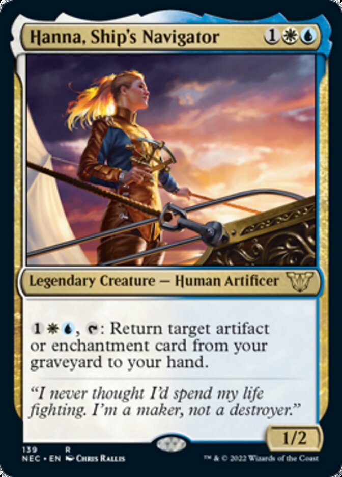 Hanna, Ship's Navigator [Kamigawa: Neon Dynasty Commander] | Nerdhalla Games