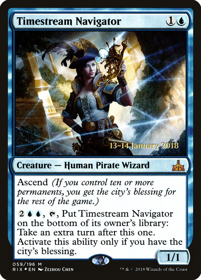 Timestream Navigator [Rivals of Ixalan Prerelease Promos] | Nerdhalla Games