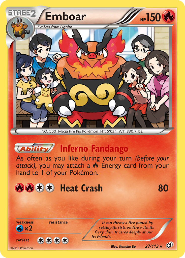 Emboar (27/113) [Black & White: Legendary Treasures] | Nerdhalla Games