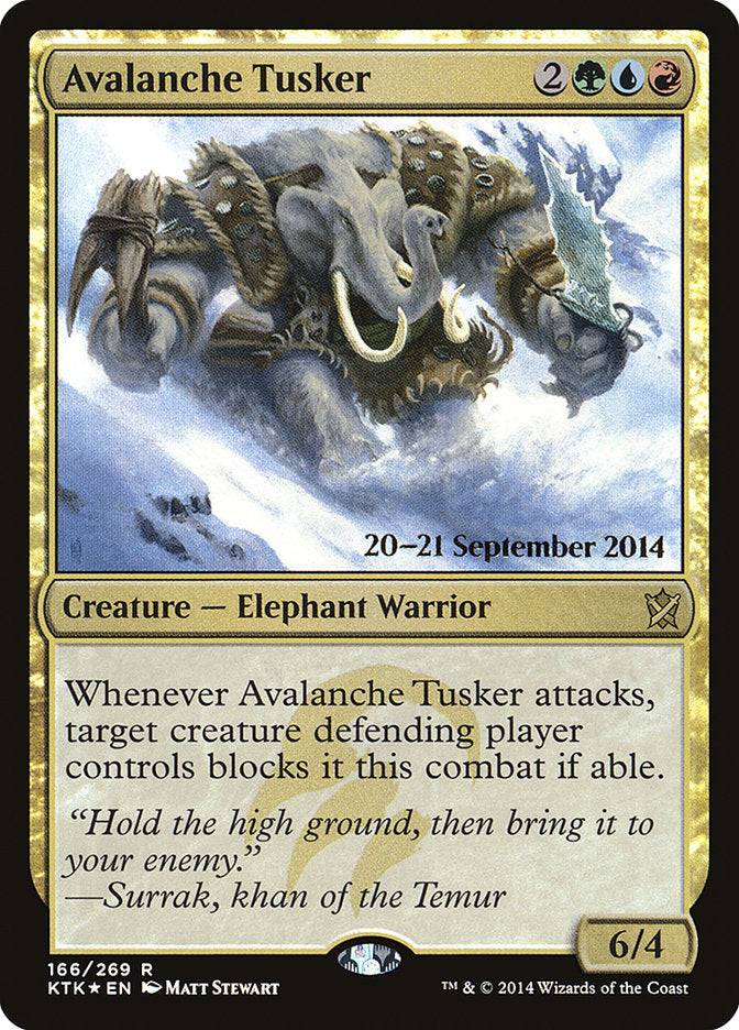 Avalanche Tusker  [Khans of Tarkir Prerelease Promos] | Nerdhalla Games