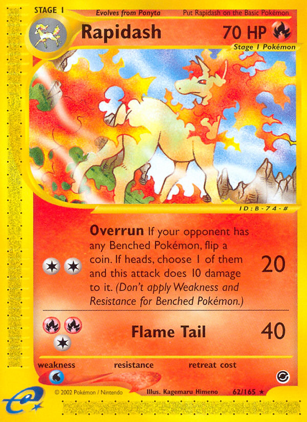 Rapidash (62/165) [Expedition: Base Set] | Nerdhalla Games