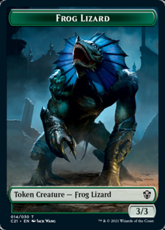 Frog Lizard // Elephant Token [Commander 2021 Tokens] | Nerdhalla Games