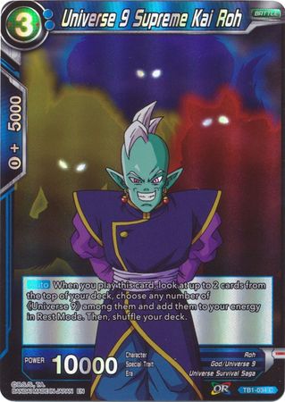 Universe 9 Supreme Kai Roh (Reprint) (TB1-034) [Battle Evolution Booster] | Nerdhalla Games