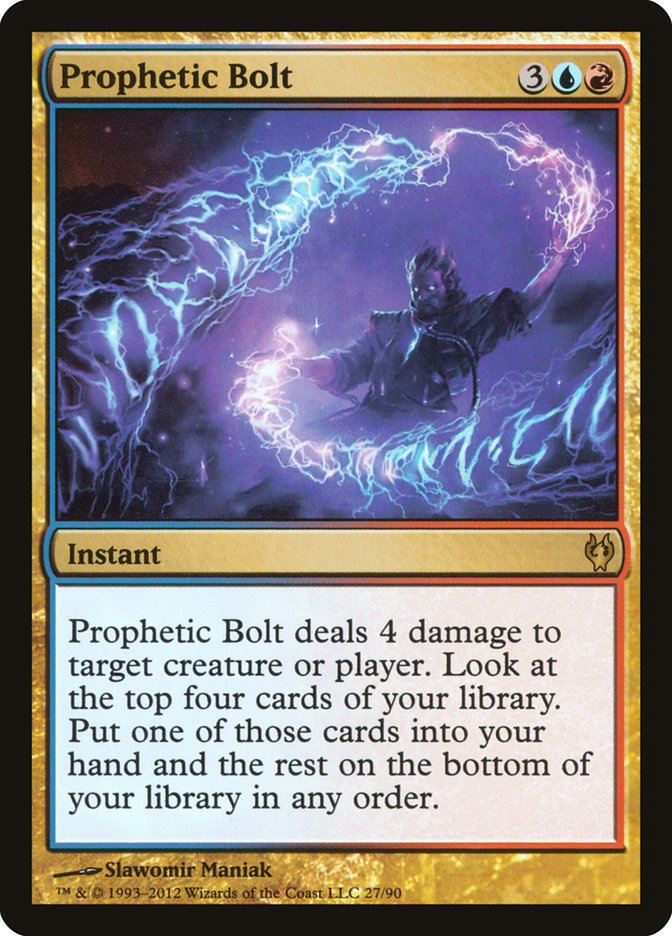 Prophetic Bolt [Duel Decks: Izzet vs. Golgari] | Nerdhalla Games