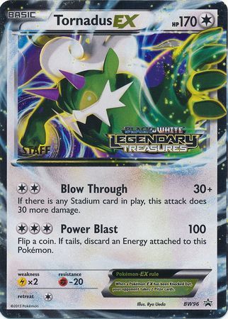 Tornadus EX (BW96) (Staff Prerelease Promo) [Black & White: Black Star Promos] | Nerdhalla Games