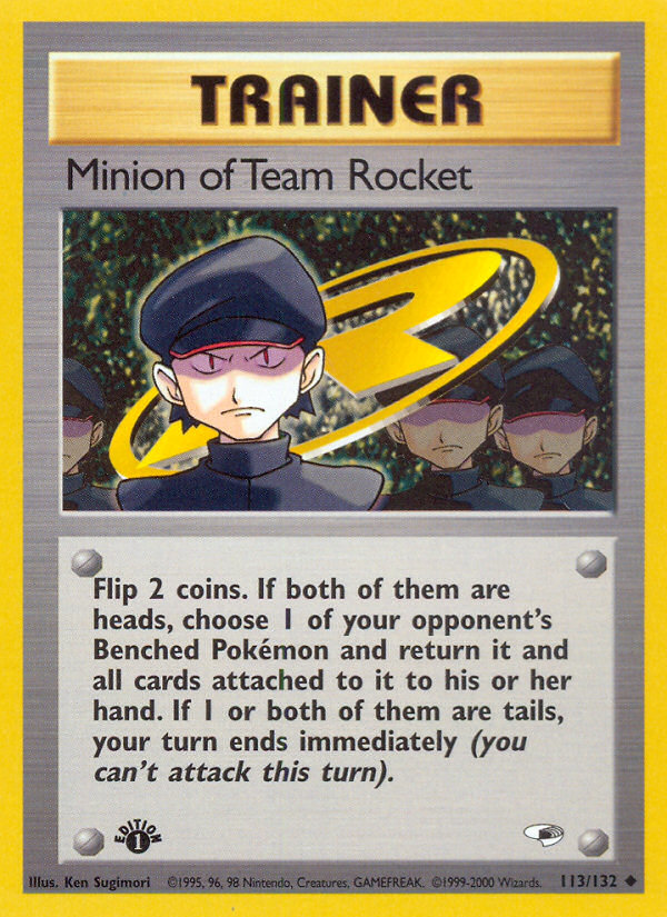 Minion of Team Rocket (113/132) [Gym Heroes 1st Edition] | Nerdhalla Games