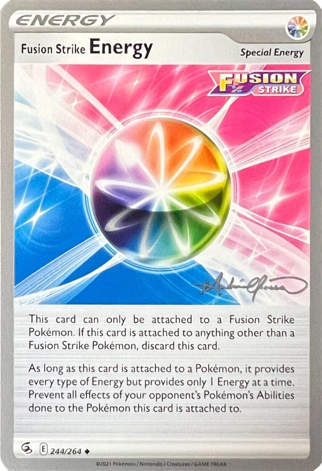 Fusion Strike Energy (244/264) (The Shape of Mew - Andre Chiasson) [World Championships 2022] | Nerdhalla Games