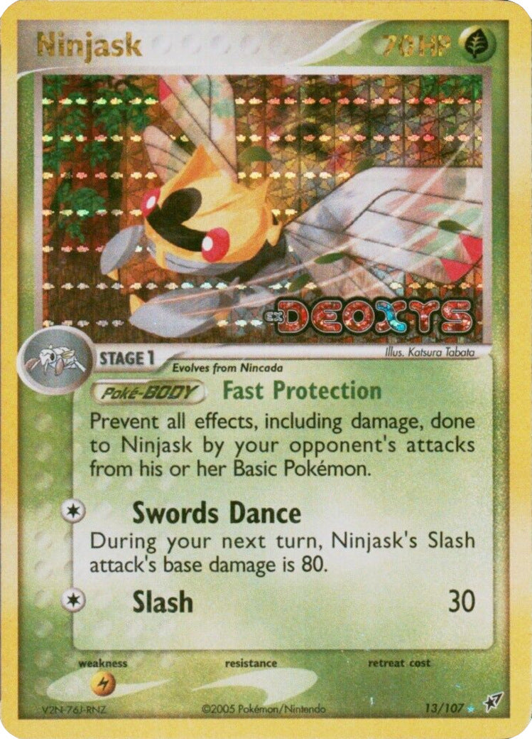 Ninjask (13/107) (Stamped) [EX: Deoxys] | Nerdhalla Games