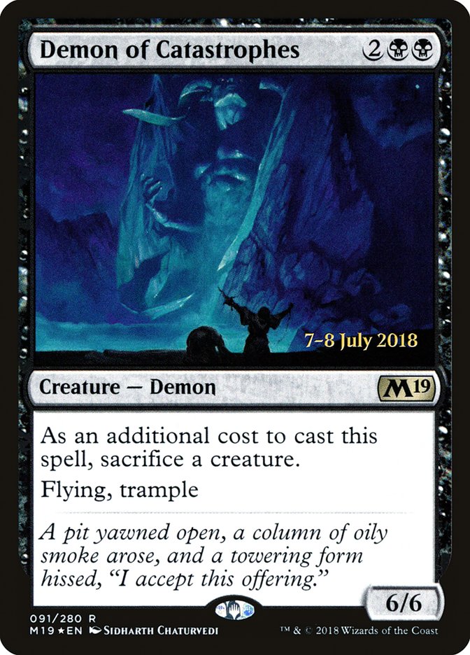 Demon of Catastrophes  [Core Set 2019 Prerelease Promos] | Nerdhalla Games