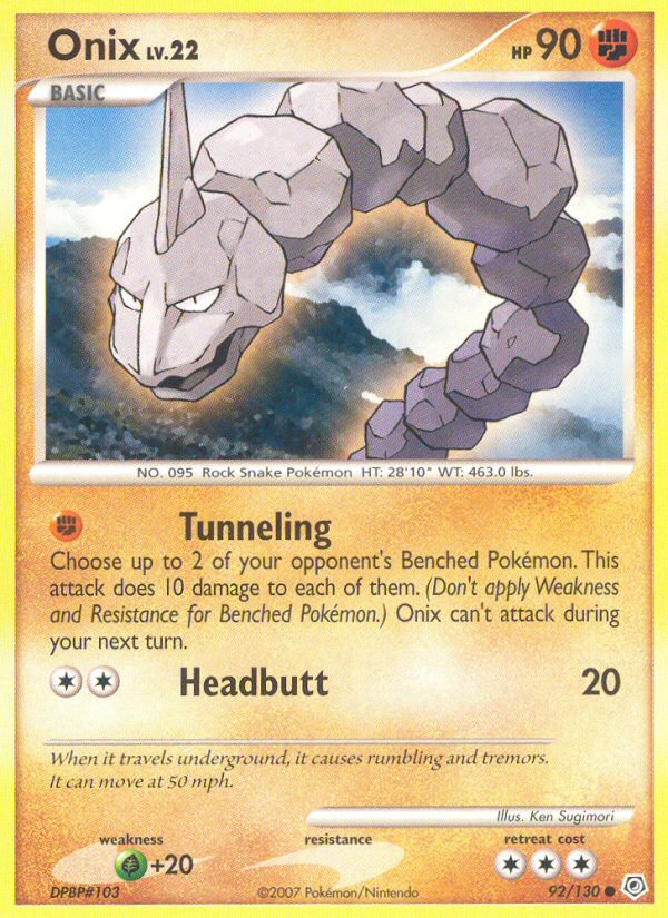 Onix (92/130) [Diamond & Pearl: Base Set] | Nerdhalla Games