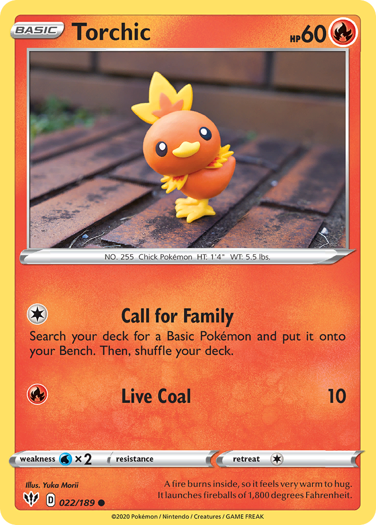 Torchic (022/189) [Sword & Shield: Darkness Ablaze] | Nerdhalla Games