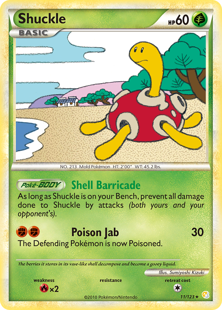 Shuckle (11/123) [HeartGold & SoulSilver: Base Set] | Nerdhalla Games