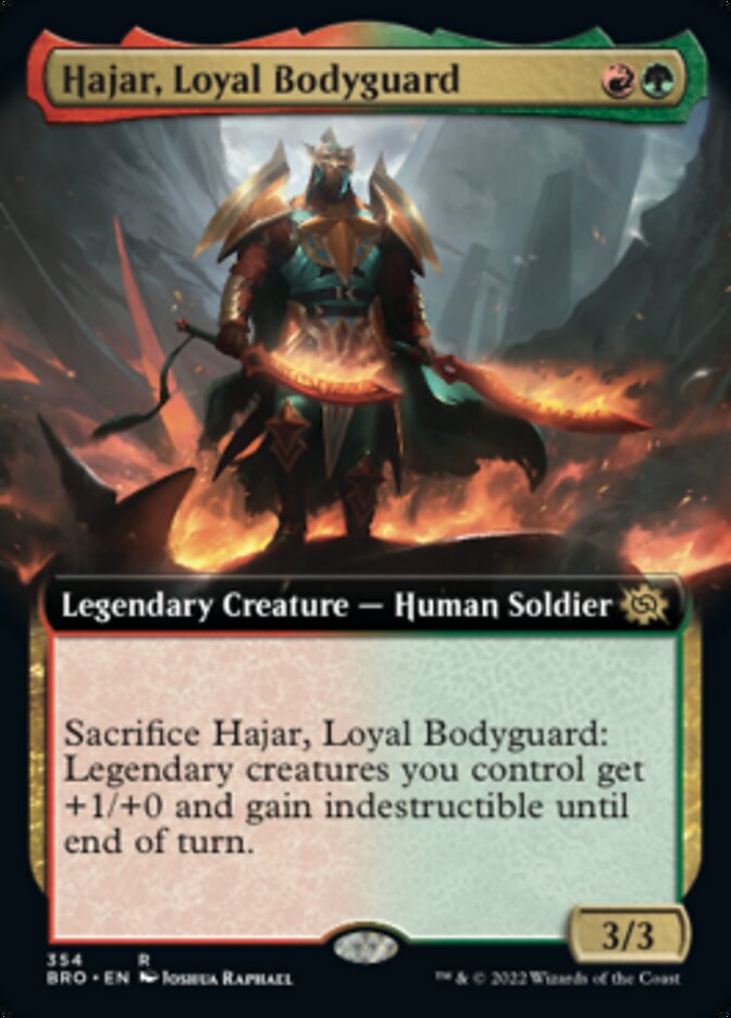 Hajar, Loyal Bodyguard (Extended Art) [The Brothers' War] | Nerdhalla Games