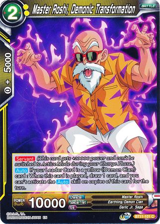 Master Roshi, Demonic Transformation [BT11-101] | Nerdhalla Games