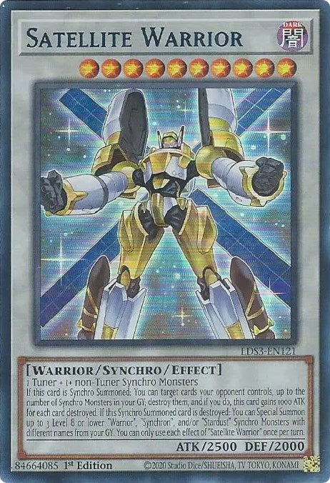 Satellite Warrior (Blue) [LDS3-EN121] Ultra Rare | Nerdhalla Games