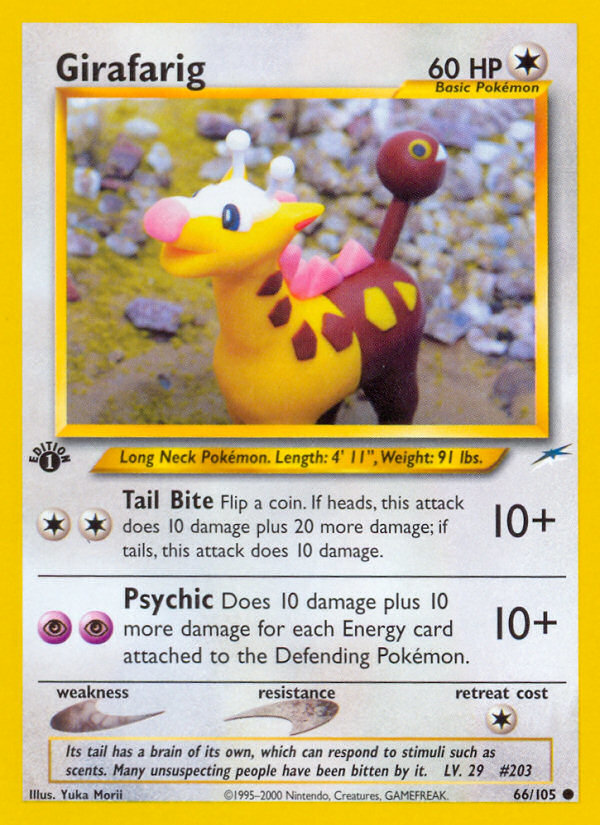 Girafarig (66/105) [Neo Destiny 1st Edition] | Nerdhalla Games