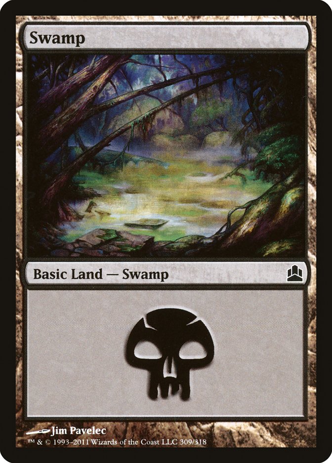 Swamp (309) [Commander 2011] | Nerdhalla Games