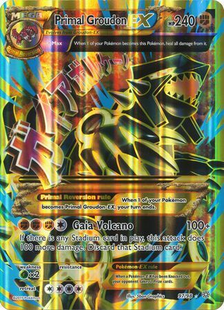 Primal Groudon EX (97/98) (Jumbo Card) [XY: Ancient Origins] | Nerdhalla Games