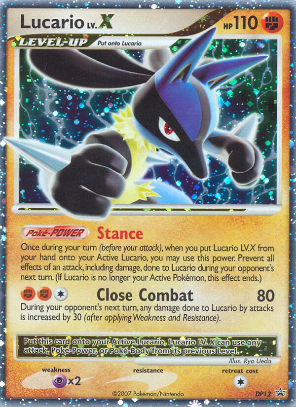 Lucario LV.X (DP12) [Diamond & Pearl: Black Star Promos] | Nerdhalla Games