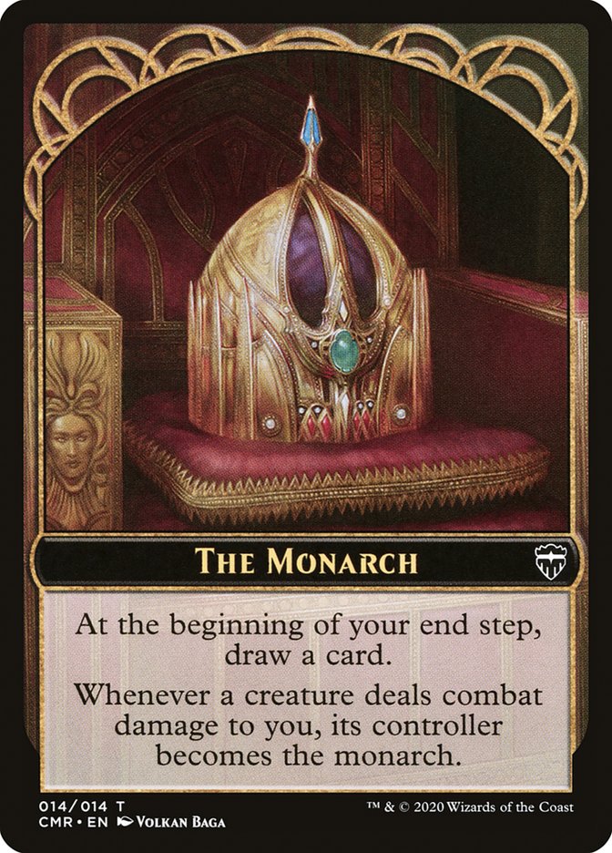 Horror // The Monarch Token [Commander Legends Tokens] | Nerdhalla Games