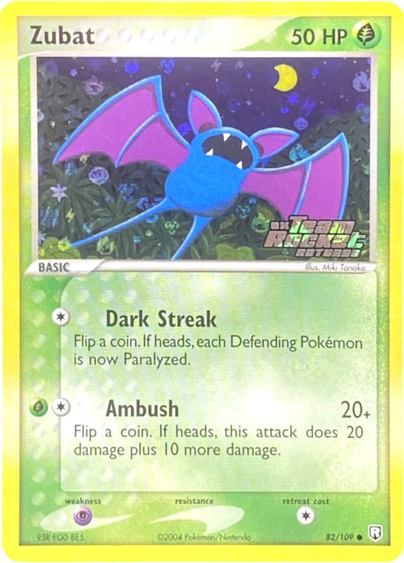 Zubat (82/109) (Stamped) [EX: Team Rocket Returns] | Nerdhalla Games