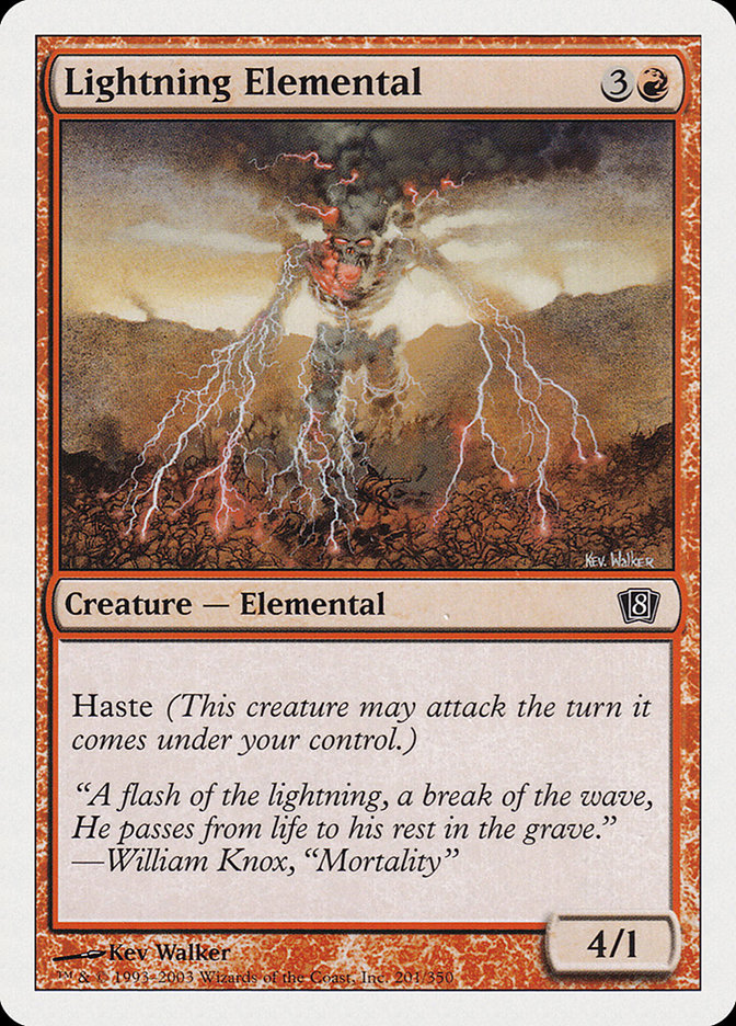 Lightning Elemental [Eighth Edition] | Nerdhalla Games