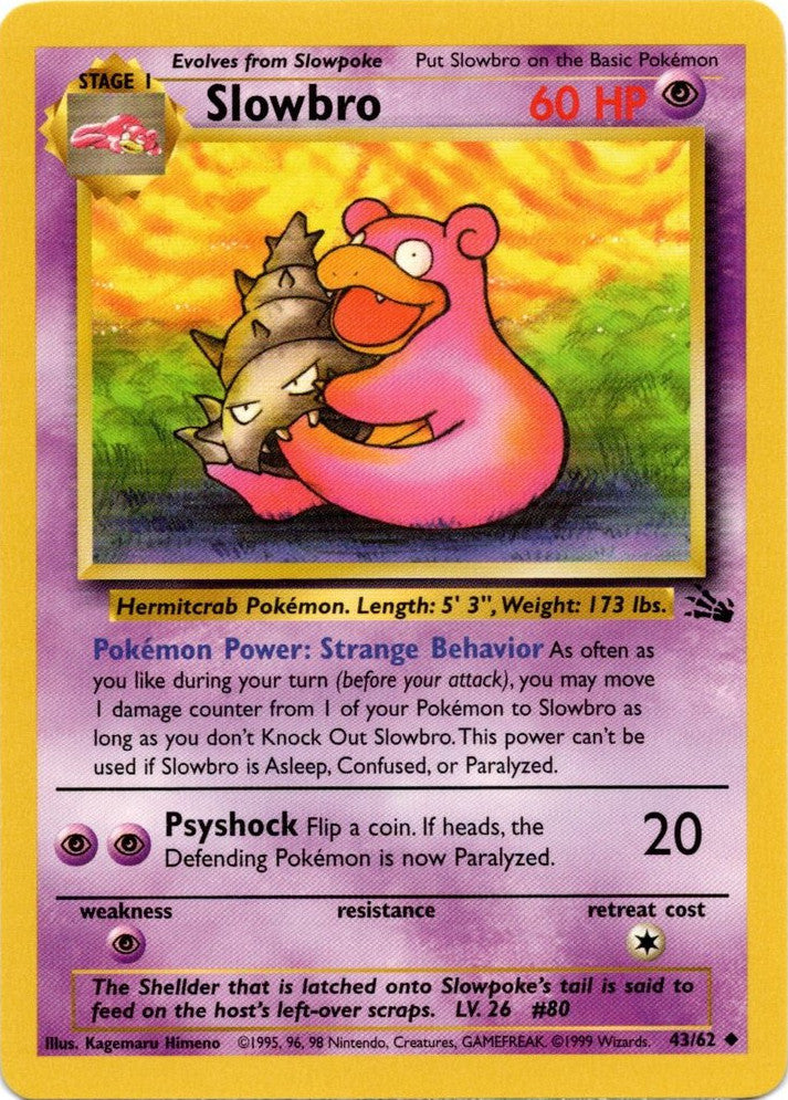 Slowbro (43/62) [Fossil Unlimited] | Nerdhalla Games