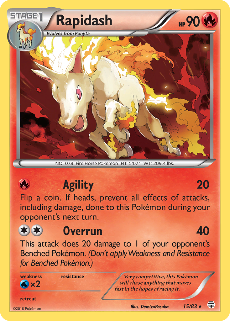 Rapidash (15/83) [XY: Generations] | Nerdhalla Games