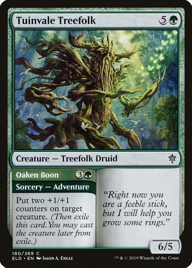 Tuinvale Treefolk // Oaken Boon [Throne of Eldraine] | Nerdhalla Games