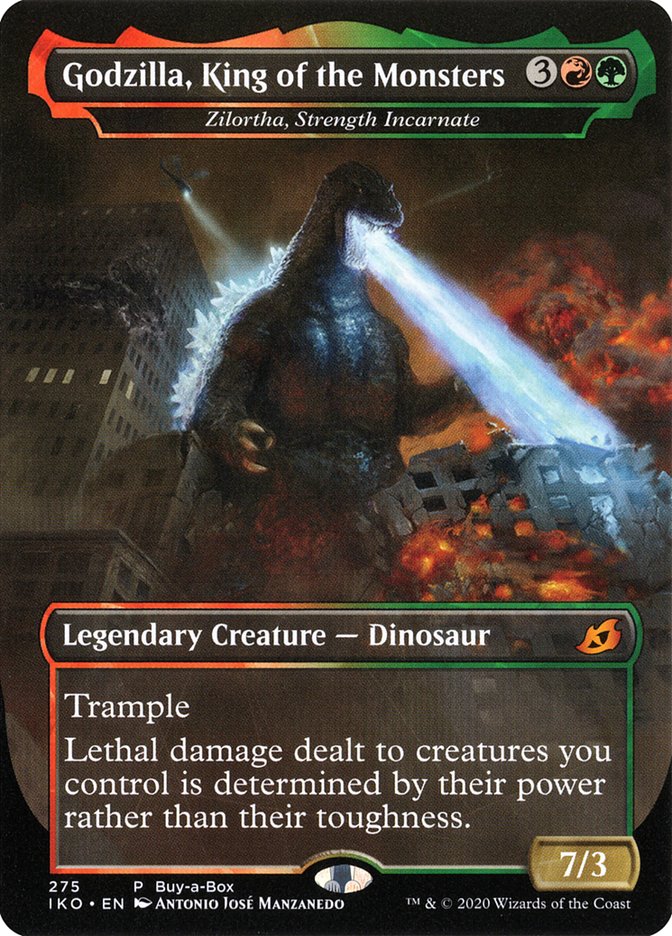 Zilortha, Strength Incarnate - Godzilla, King of the Monsters (Buy-A-Box) [Ikoria: Lair of Behemoths Promos] | Nerdhalla Games