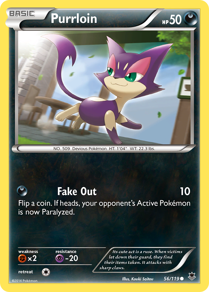 Purrloin (56/119) [XY: Phantom Forces] | Nerdhalla Games