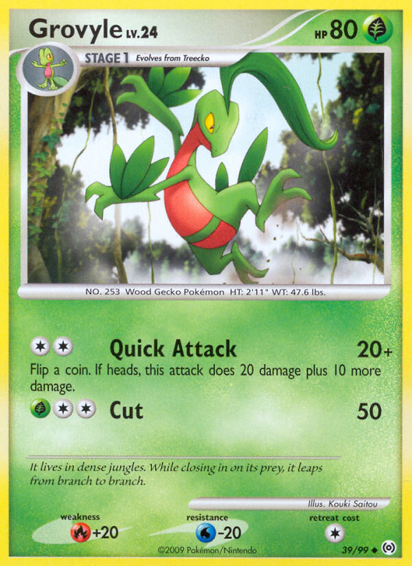 Grovyle (39/99) [Platinum: Arceus] | Nerdhalla Games