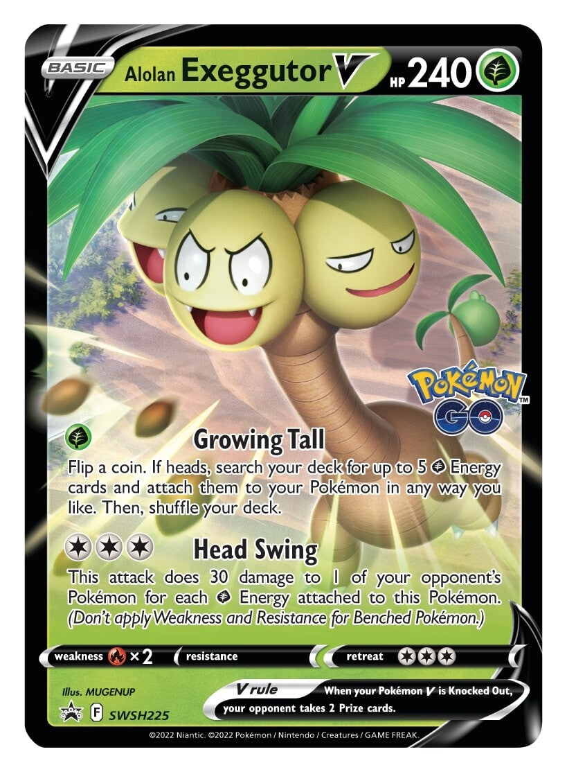 Alolan Exeggutor V (SWSH225) [Sword & Shield: Black Star Promos] | Nerdhalla Games