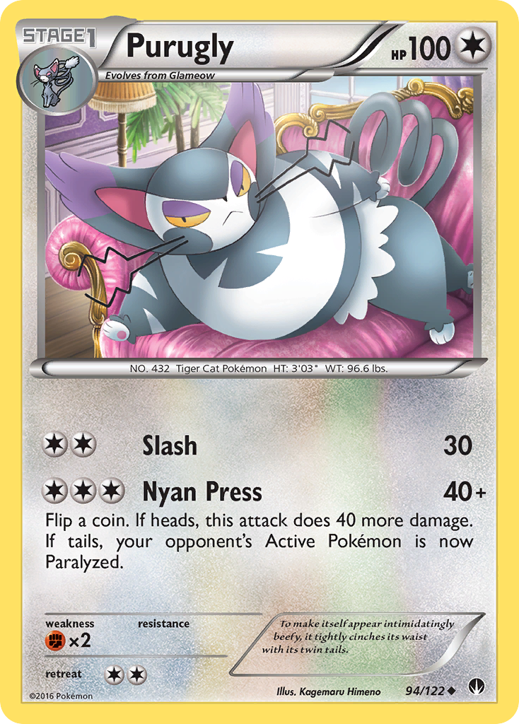 Purugly (94/122) [XY: BREAKpoint] | Nerdhalla Games