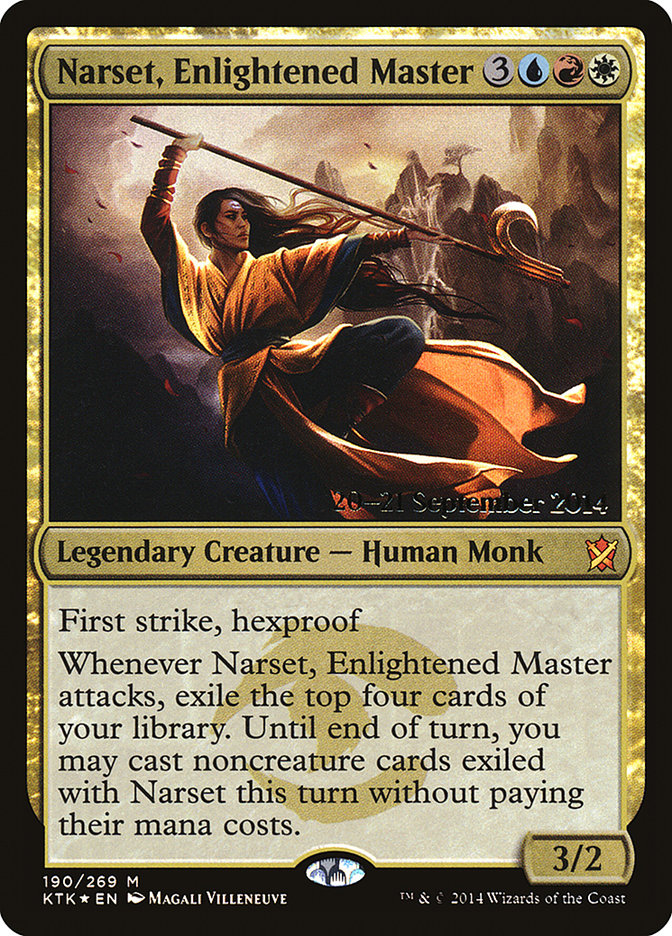 Narset, Enlightened Master  [Khans of Tarkir Prerelease Promos] | Nerdhalla Games