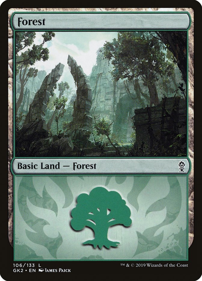 Forest (106) [Ravnica Allegiance Guild Kit] | Nerdhalla Games