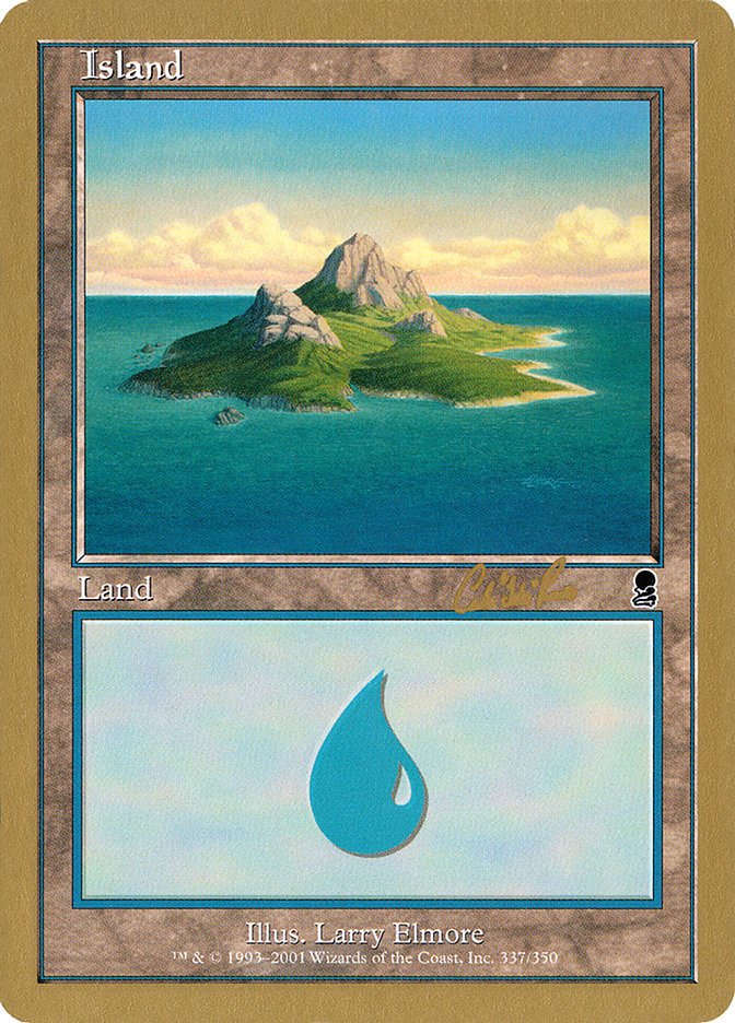 Island (cr337a) (Carlos Romao) [World Championship Decks 2002] | Nerdhalla Games