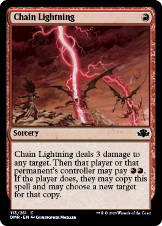 Chain Lightning [Dominaria Remastered] | Nerdhalla Games