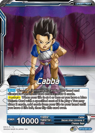 Cabba // SS Cabba, Proud Volley (BT15-031) [Saiyan Showdown Prerelease Promos] | Nerdhalla Games