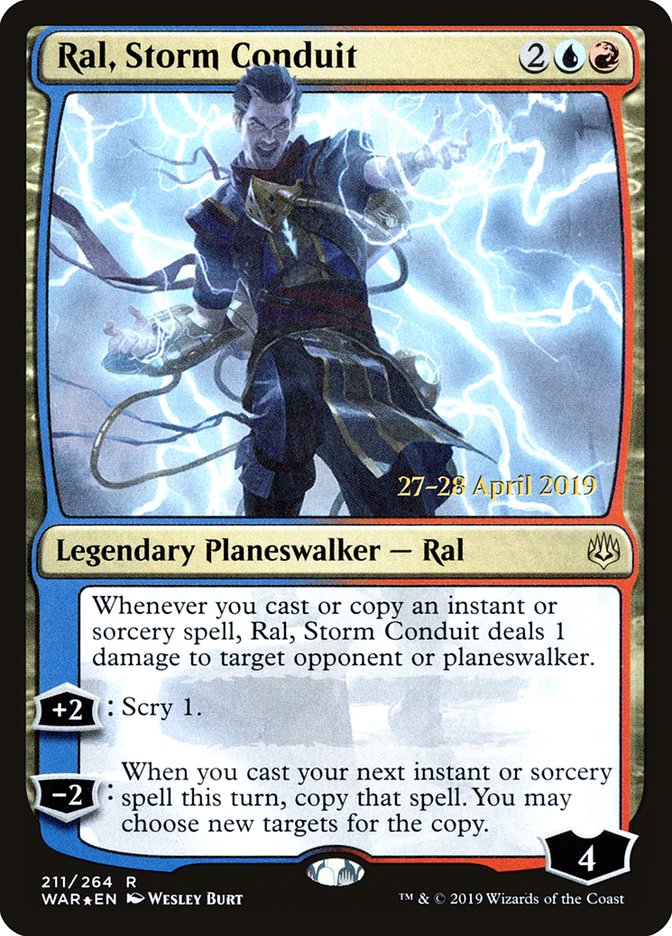 Ral, Storm Conduit  [War of the Spark Prerelease Promos] | Nerdhalla Games