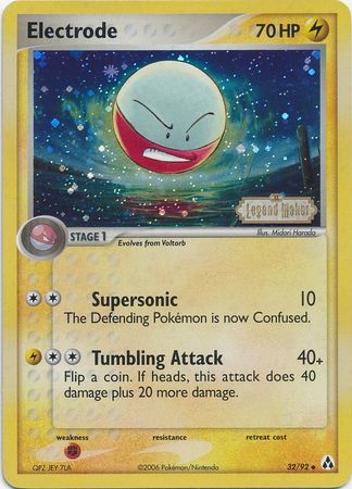 Electrode (32/92) (Stamped) [EX: Legend Maker] | Nerdhalla Games