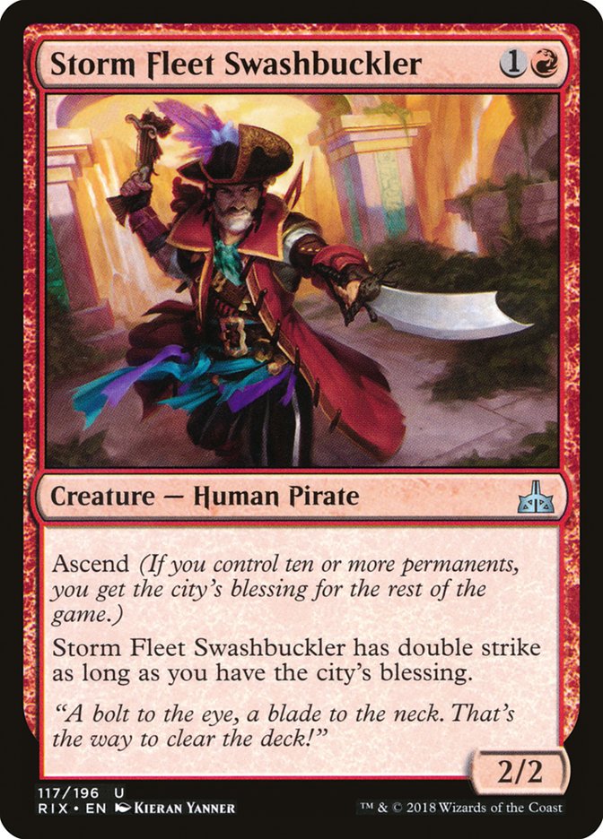 Storm Fleet Swashbuckler [Rivals of Ixalan] | Nerdhalla Games